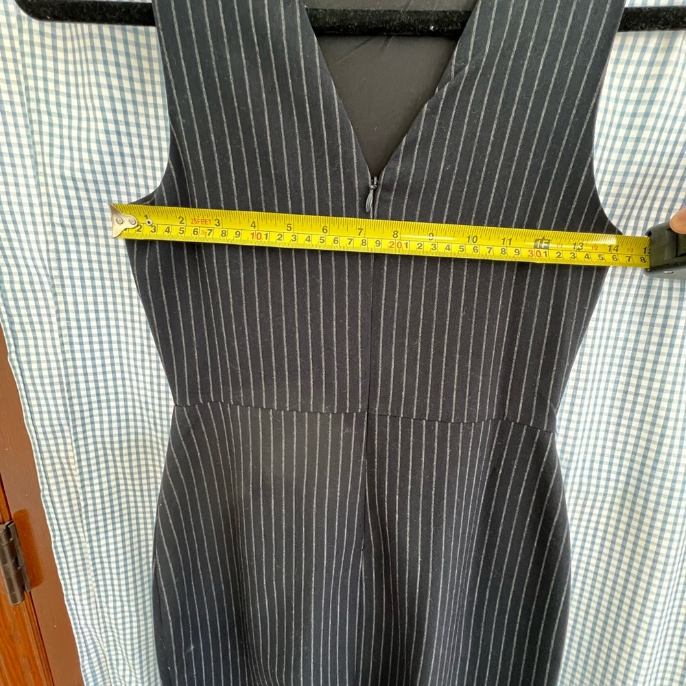 Banana Republic Black and White Striped Midi Dress - Picture 5 of 6